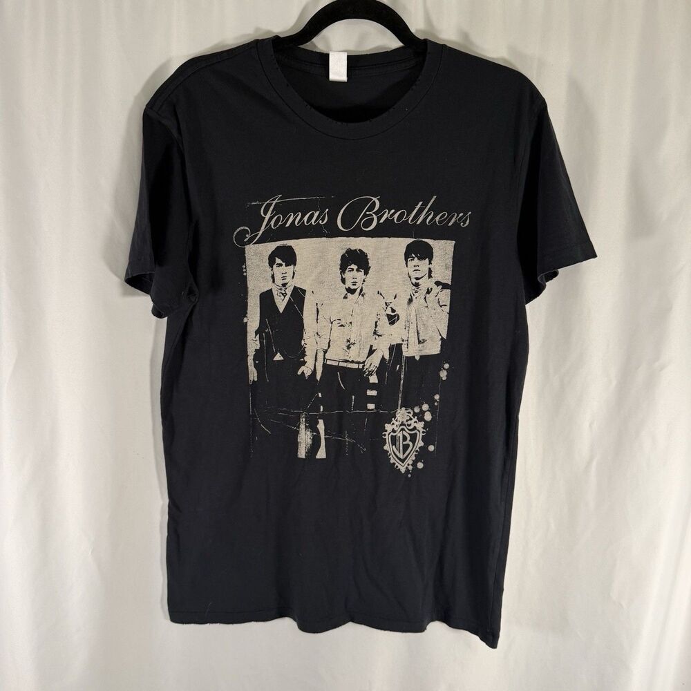 Jonas Brothers Shirt Unisex Medium Black Short Sleeve Crew Neck Alternative